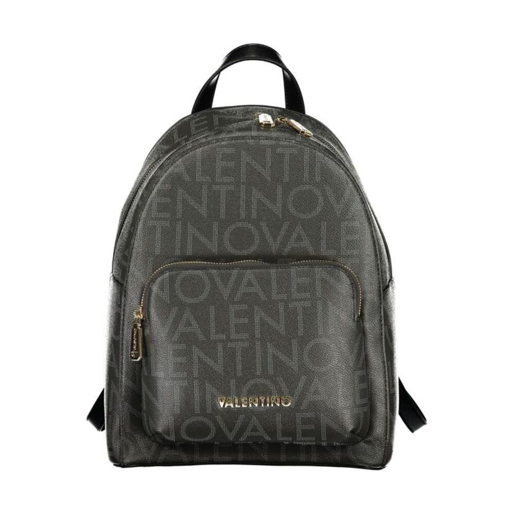 Mario Valentino Black Polyurethane Womens Backpack